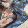 Voal fin din matase naturala - design abstract, Multicolor - Nuanțe de roz - imagine 7
