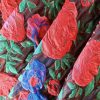 Tesatura plină  - Brocart cu design floral reliefat , Rosu/Albastru/Verde - imagine 7