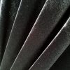 Tesatura de catifea din fibre naturale  - design uni, Negru - imagine 3