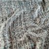 Stofa din fibre naturale - design fantezie, Bleumarin/Vernil pal/Ivoire - imagine 9