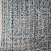 Stofa din fibre naturale - design fantezie, Bleumarin/Vernil pal/Ivoire - imagine 6