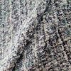 Stofa din fibre naturale - design fantezie, Bleumarin/Vernil pal/Ivoire - imagine 5