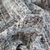 Stofa din fibre naturale - design fantezie, Bleumarin/Vernil pal/Ivoire