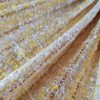 Stofă din fibre naturale - design fantezie, Galben/Bej/Ivoire - imagine 4