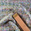Stofa din fibre naturale - design fantezie, Roz/Verde/Albastru - imagine 8