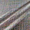 Stofa din fibre naturale - design fantezie, Roz/Verde/Albastru - imagine 5