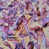 Broderie cu paiete pe tulle - design floral, Lila - imagine 4