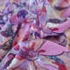Broderie cu paiete pe tulle - design floral, Lila - imagine 2