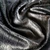 Tesatura cu paiete reversibile pe tulle elastic - design Snake skin, Negru - imagine 5