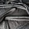 Tesatura cu paiete reversibile pe tulle elastic - design Snake skin, Negru - imagine 8