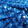 Tesatura plina cu paiete mari translucide pe suport de tulle elastic, Bleumarin/Albastru