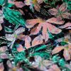 Tesatura brodata plina - design floral, Lila/Roz/Bleumarin - imagine 11