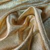 Tesătura din matase naturala - Jacquard cu fir metalizat, Auriu