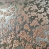 Tesatura jacquard cu trandafiri stilizati și fir de lurex inserat, Roz dulce/Auriu patinat - imagine 7