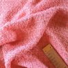 Stofă fantezie cu fir discret auriu, Roz - Coral - imagine 7