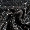 Tesatura plină cu paiete pe suport de catifea elastica, Negru intens - imagine 3