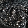 Tesatura plină cu paiete pe suport de catifea elastica, Negru intens - imagine 2