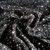Tesatura plină cu paiete pe suport de catifea elastica, Negru intens - imagine 5