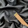 Tesatura brocart negru cu fir metalizat negru - design usor reliefat - imagine 2