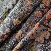 Brocart royal cu fața dublă - design floral cu inserții de lurex, Maro roscat,  Verde, Argintiu - imagine 3