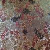Brocart royal cu fața dublă - design floral cu inserții de lurex, Maro roscat,  Verde, Argintiu - imagine 12