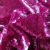 Tesatura brodata cu paiete în mod omogen - tip glossy marmelade, Cyclamen închis - imagine 2
