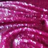 Tesatura brodata cu paiete în mod omogen - tip glossy marmelade, Cyclamen închis - imagine 3