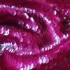 Tesatura brodata cu paiete în mod omogen - tip glossy marmelade, Cyclamen închis - imagine 6
