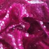 Tesatura brodata cu paiete în mod omogen - tip glossy marmelade, Cyclamen închis