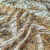 Broderie pe tulle cu micropaiete și  margele tubulare,  Auriu - imagine 6