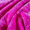 Catifea fantezie cu aspect sifonat  - design uni, Cyclamen - imagine 5