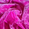 Catifea fantezie cu aspect sifonat  - design uni, Cyclamen - imagine 6