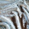 Tesatura cu paiete incolore - translucide pe suport de tulle elastic,  Bleu deschis - imagine 4