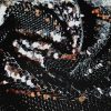 Tesatura cu paiete pe suport de tulle elastic, Negru intens - imagine 6