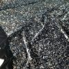 Tesatura plină cu paiete pe suport de catifea elastica neagră, Argintiu cu efect cromat - imagine 4