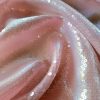 Tesatura cu paiete - translucide pe suport de organza cu design uni, Roz - imagine 9