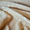 Tesatura plina cu paiete translucide pe suport de tulle elastic, Ivoire - imagine 6