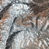 Tesatura gofrata - jacquard tip organza cu fir metalizat, Argintiu - imagine 7