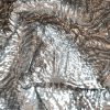 Tesatura gofrata - jacquard tip organza cu fir metalizat, Argintiu - imagine 6