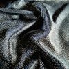 Tesatura jacquard cu buline aurii pe fond negru - imagine 3