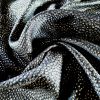 Tesatura jacquard cu buline aurii pe fond negru - imagine 2
