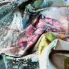 Tesatura plina jacquard - design floral supradimensionat, Multicolor - imagine 5