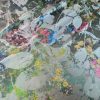 Tesatura plina jacquard - design floral supradimensionat, Multicolor - imagine 3