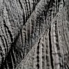 Tesatura  jacquard - design cu striatii reliefate, Negru - imagine 2