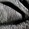 Tesatura  jacquard - design cu striatii reliefate, Negru - imagine 5