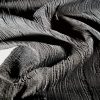 Tesatura  jacquard - design cu striatii reliefate, Negru - imagine 6