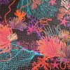 Jacquard din mătase naturala cu inserții de lurex - design Exotic,  Multicolor - imagine 6