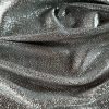 Țesătură jerse cu fir de lurex - design uni, Argintiu