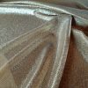 Țesătură jerse cu fir de lurex - design uni, Auriu - imagine 3