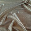 Țesătură jerse cu fir de lurex - design uni, Auriu - imagine 7